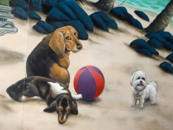 loveland island grill mural - 